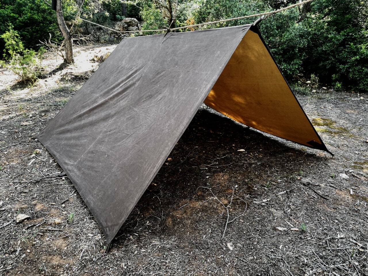 Genuine Nessmuk Oilskin Tarp Bushcraft Spain Genuine Nessmuk Oilskin Tarp Bushcraft Spain