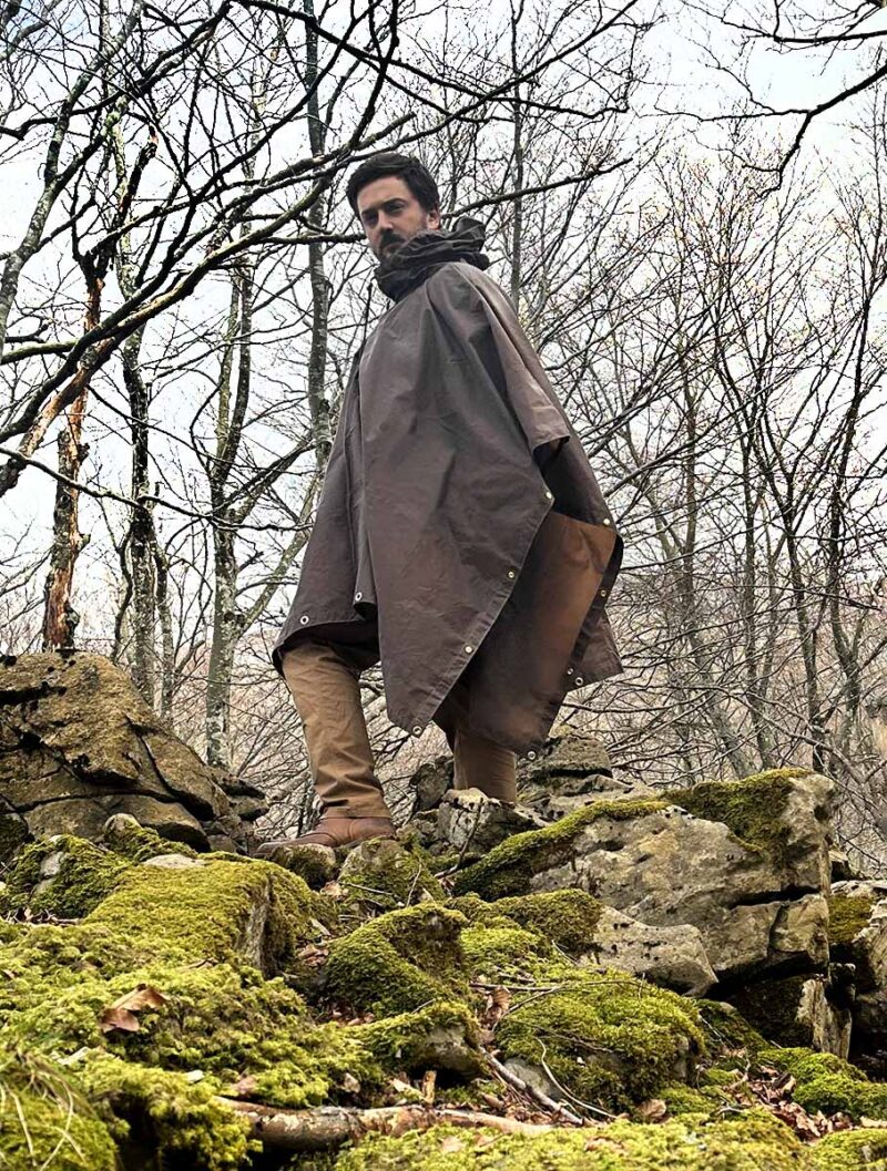 Oilskin Poncho Shelter Bushcraft Spain
